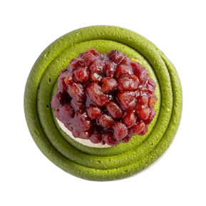 Matcha Red Bean OnyCheese from above